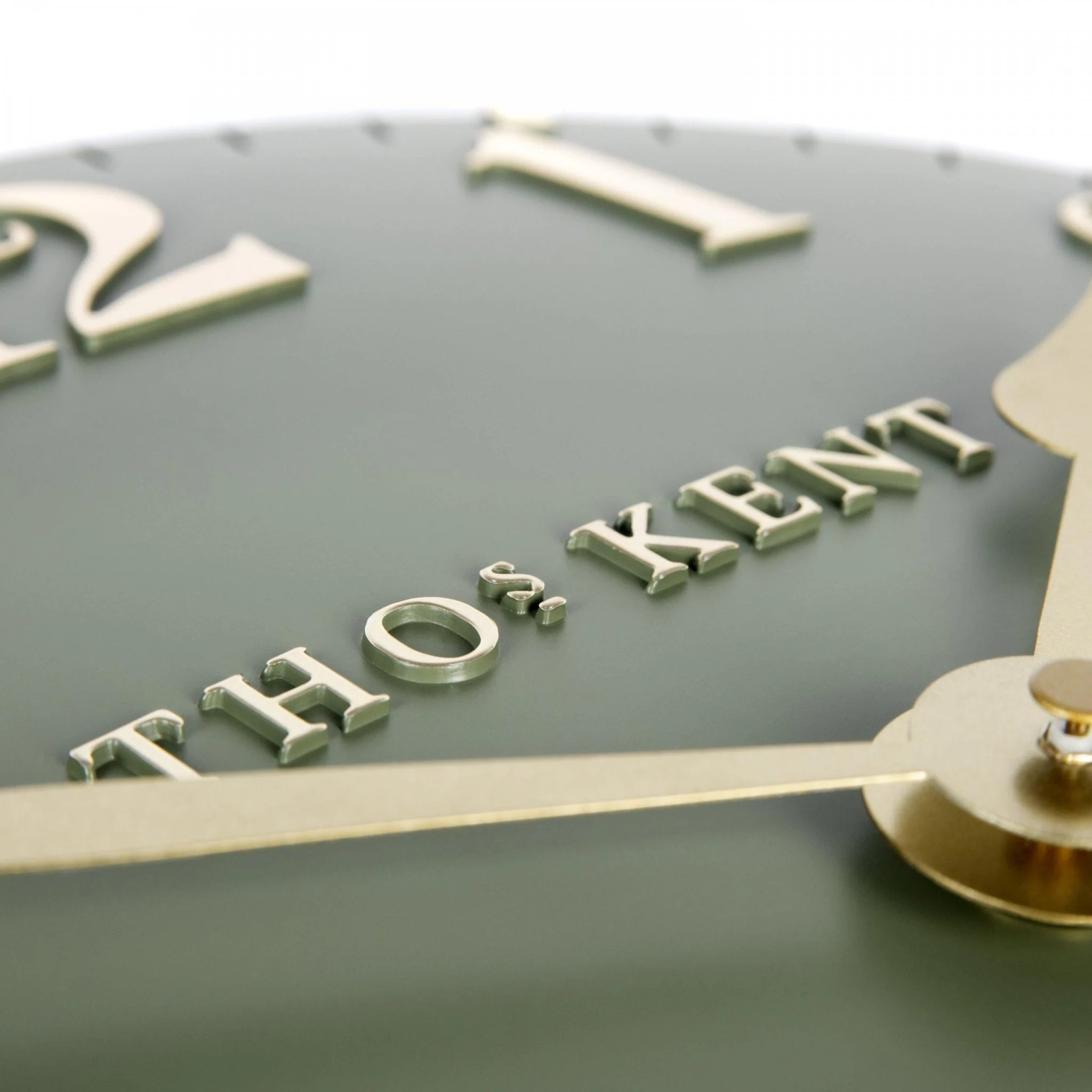 Thomas Kent 12" Arabic Wall Clock Lichen Green - Image 4