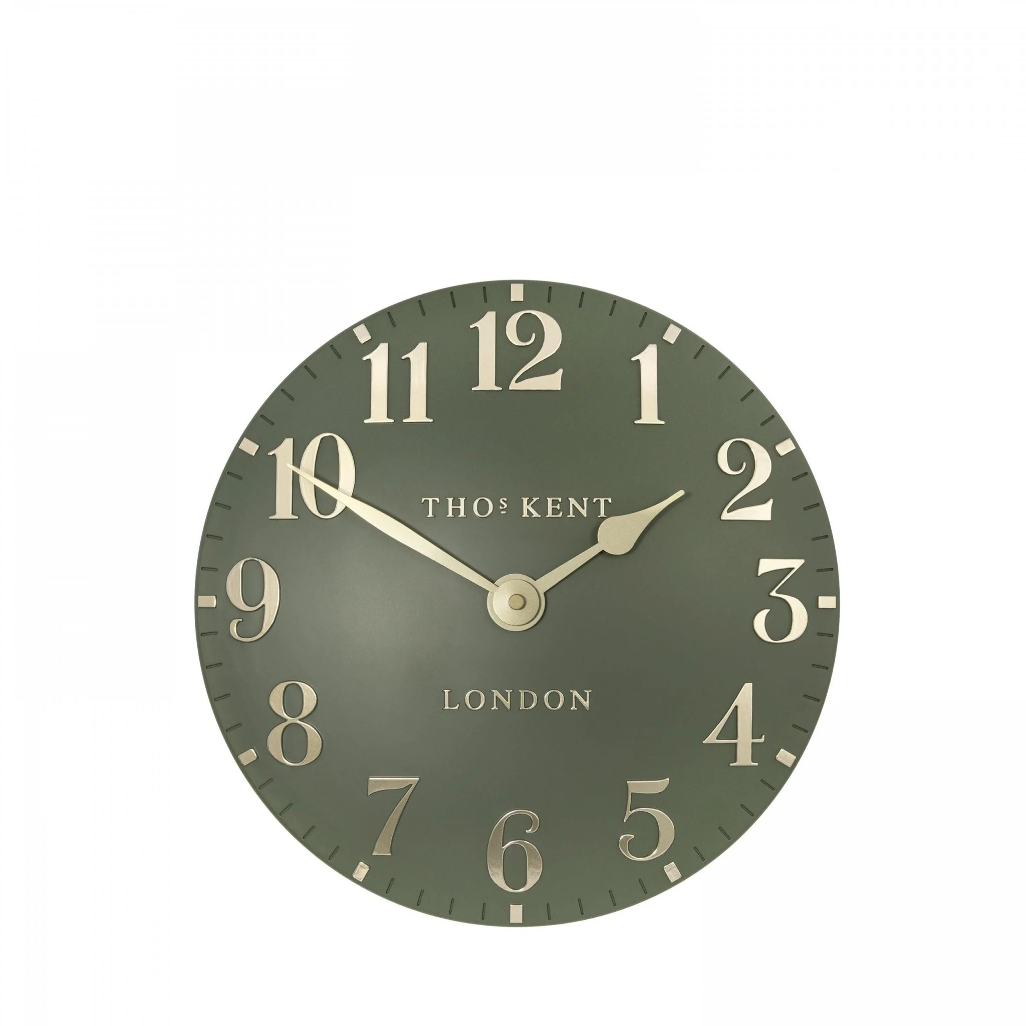 Thomas Kent 12" Arabic Wall Clock Lichen Green - Image 5
