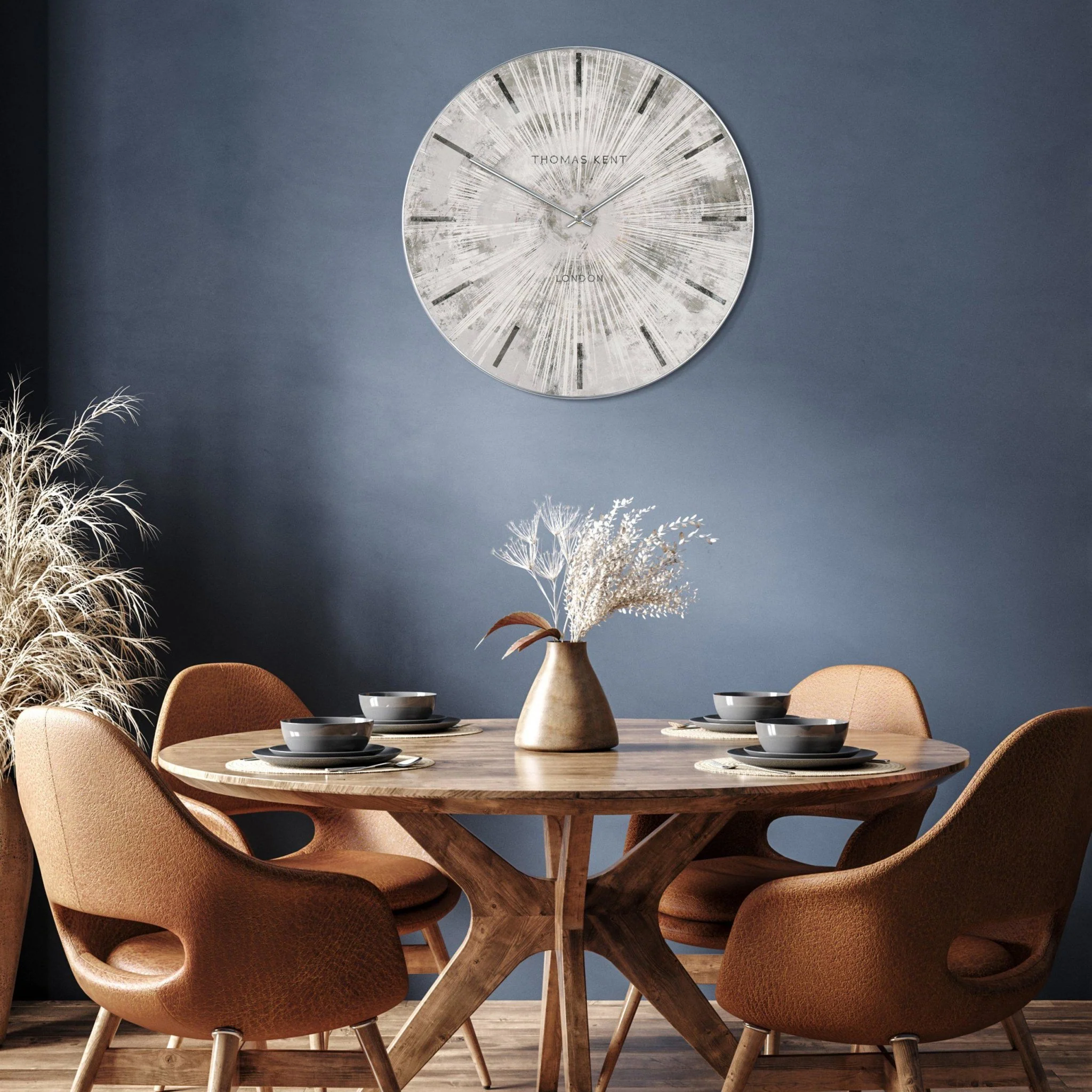 Thomas Kent 20" Starburst Wall Clock - Image 4