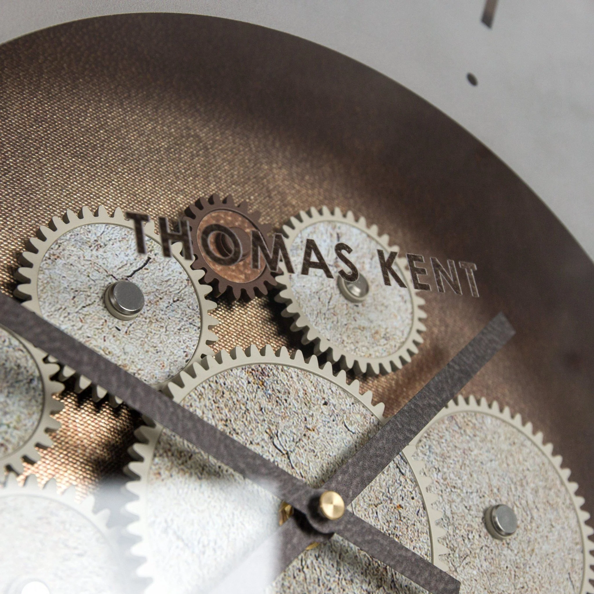 Thomas Kent 21" Clocksmith Wall Clock Cog Bronze - Image 4