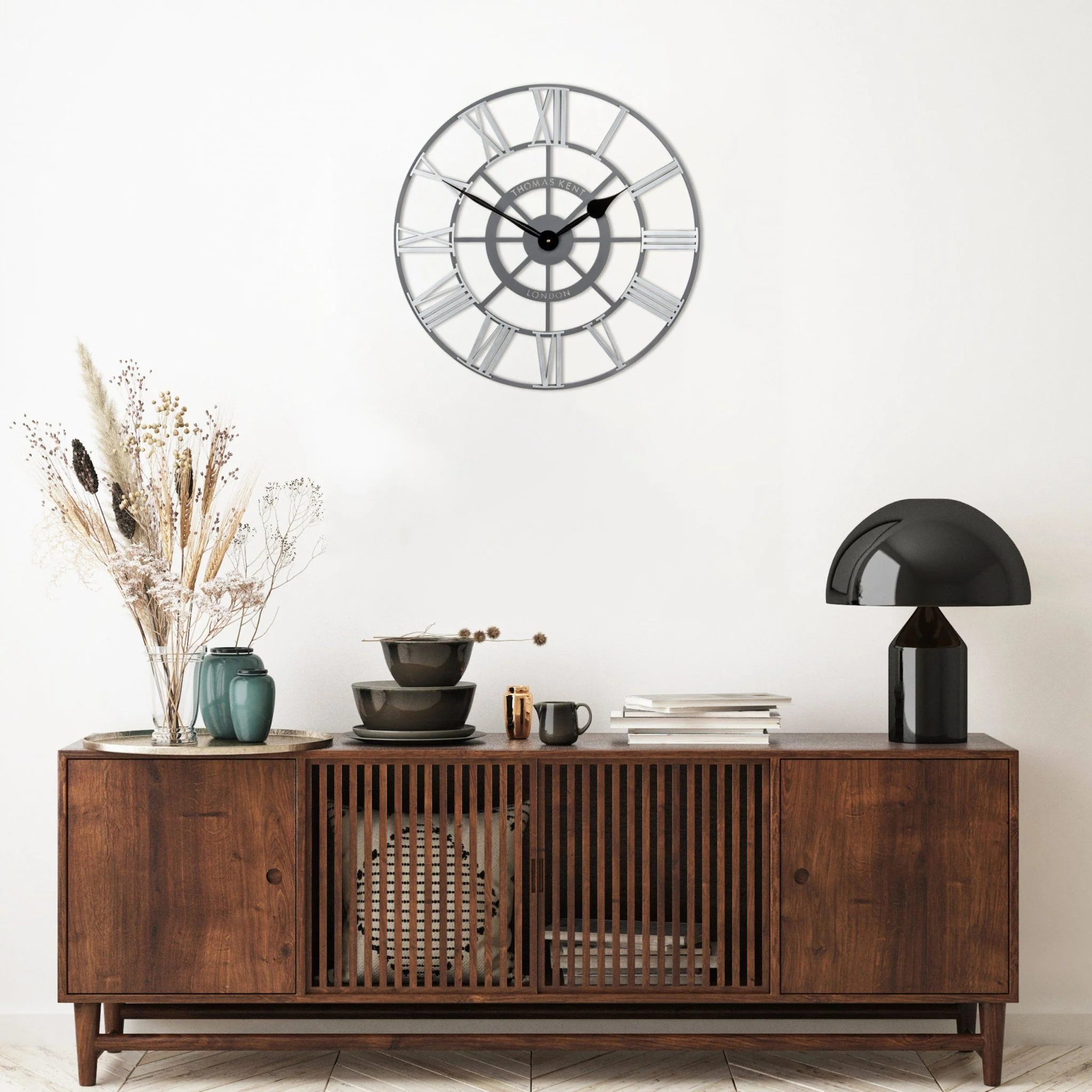 Thomas Kent 24" Evening Star Skeleton Clock - Image 3
