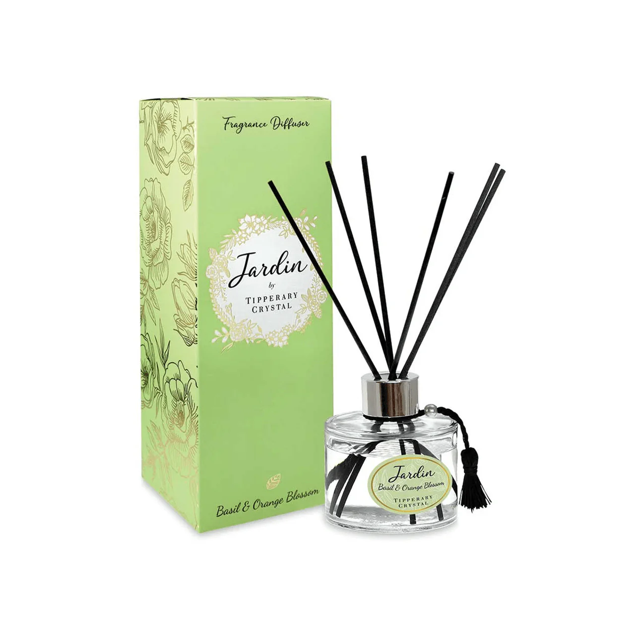 TIPPERARY CRYSTAL Basil & Orange Jardin Collection Diffuser