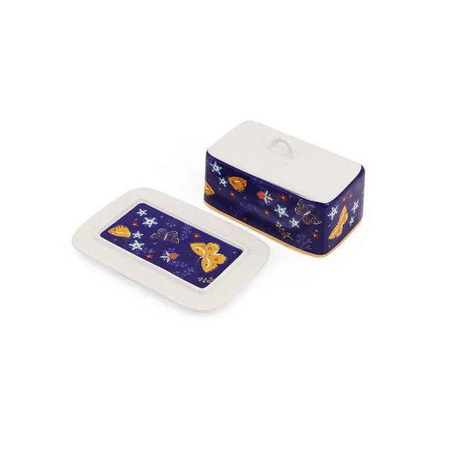TIPPERARY CRYSTAL Butterfly Butter Dish - Image 2