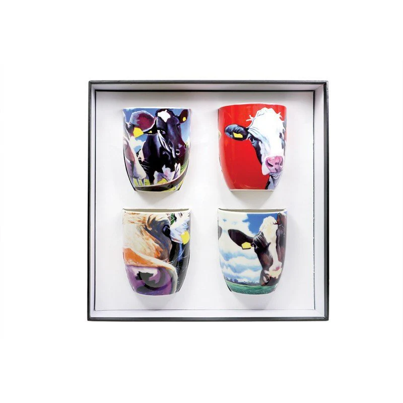 TIPPERARY CRYSTAL Eoin O Connor Set Of 4 Mugs