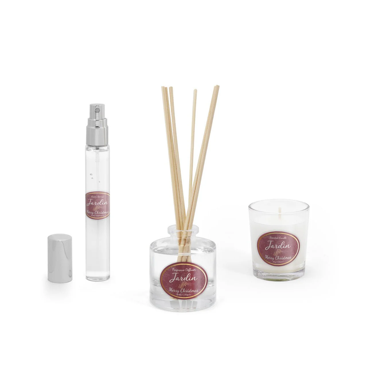TIPPERARY CRYSTAL Merry Christmas Mini Candle, Diffuser & Room Spray Set - Image 2