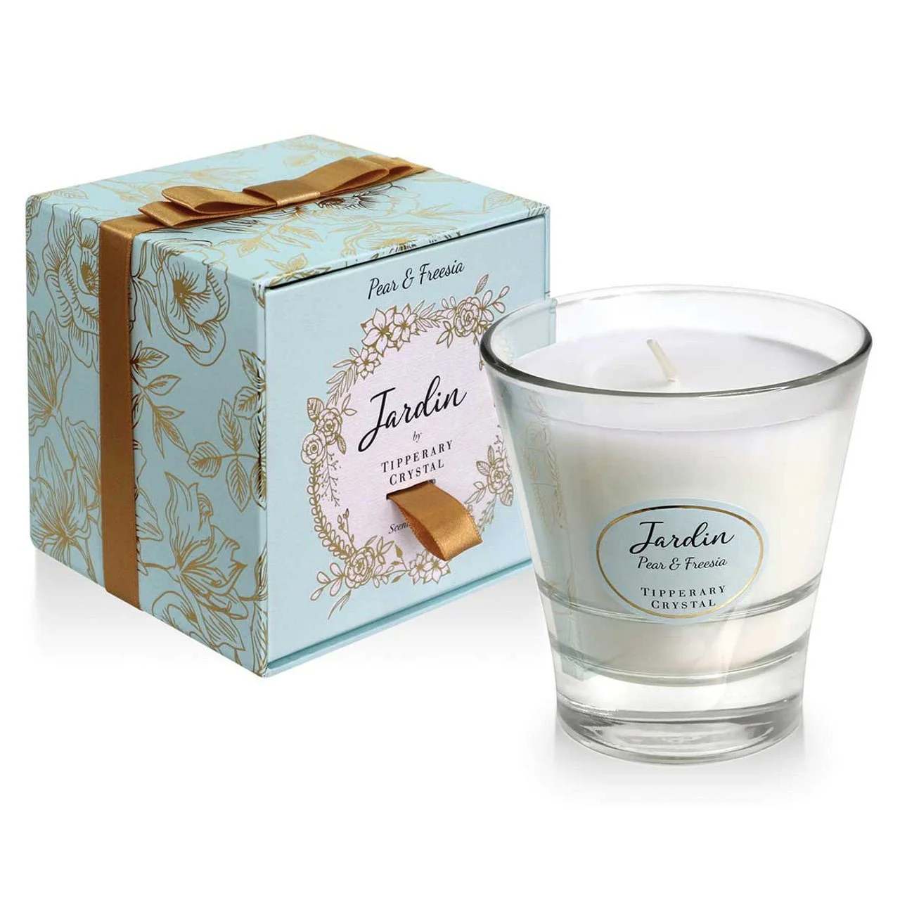 TIPPERARY CRYSTAL Pear & Freesia Jardin Collection Candle