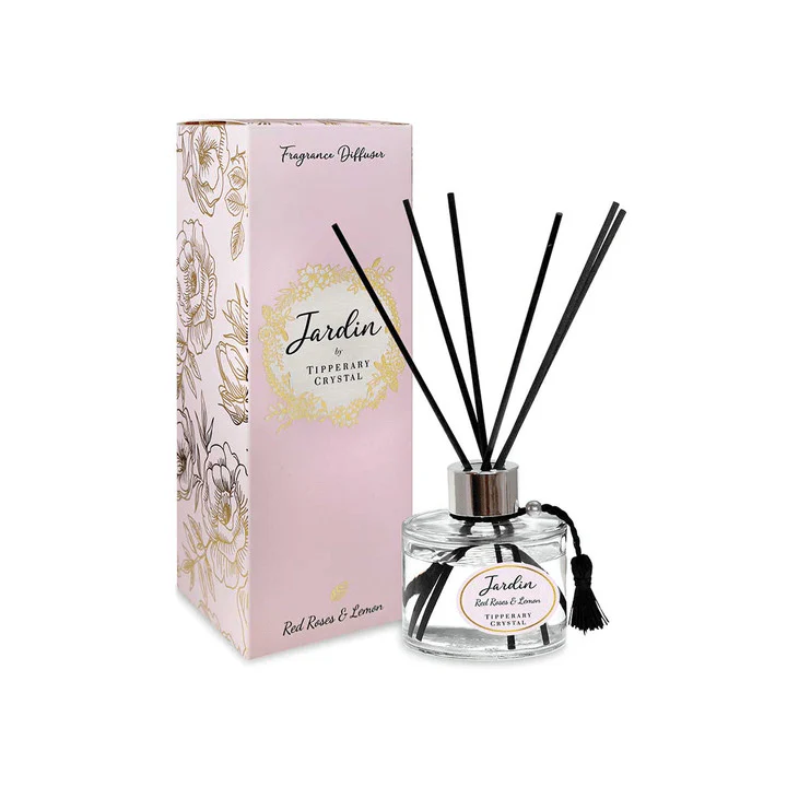 TIPPERARY CRYSTAL Red Roses & Lemon Jardin Collection Diffuser