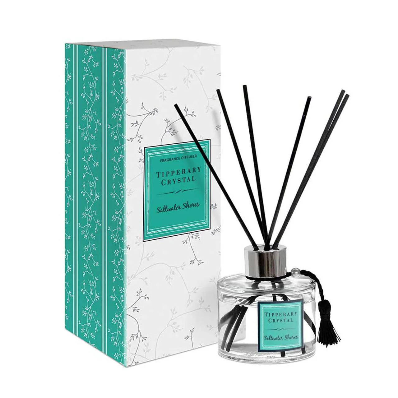 TIPPERARY CRYSTAL Saltwater Shores Diffuser Set