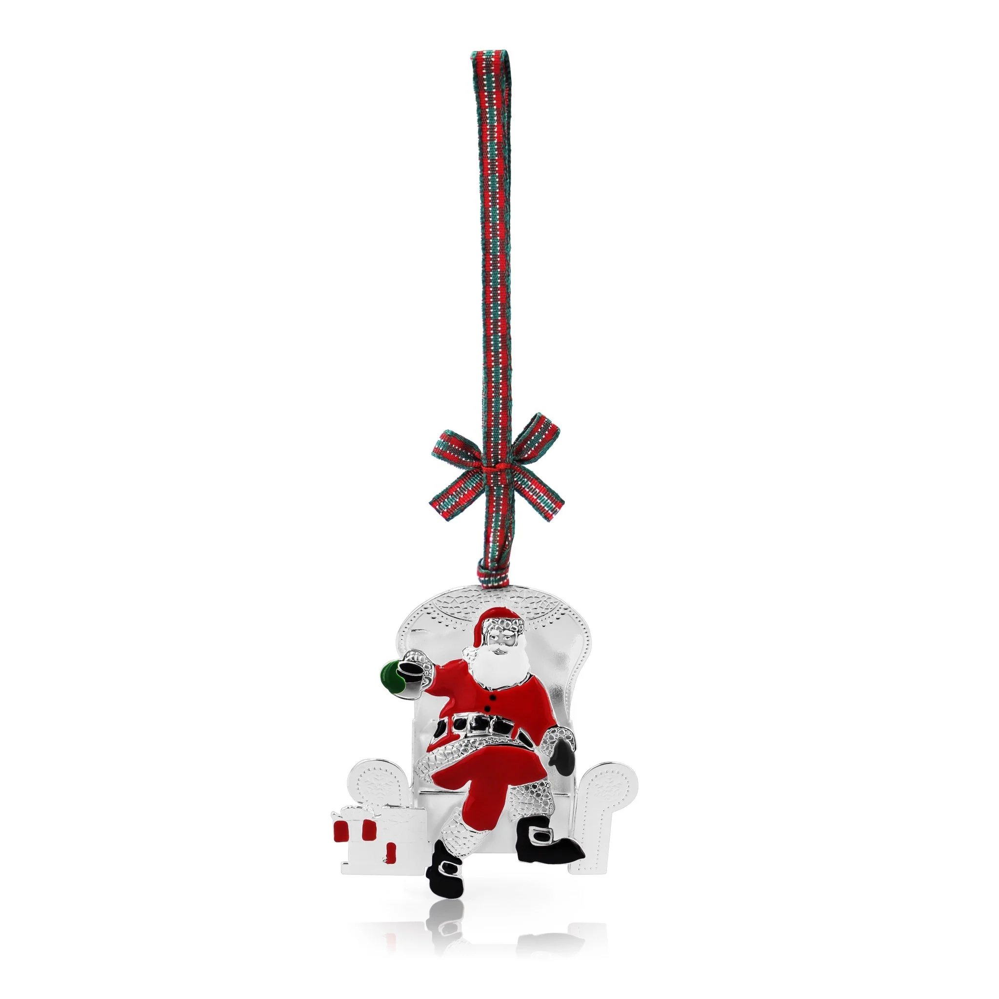 TIPPERARY CRYSTAL Santa's Chair Hanging Christmas Decoration
