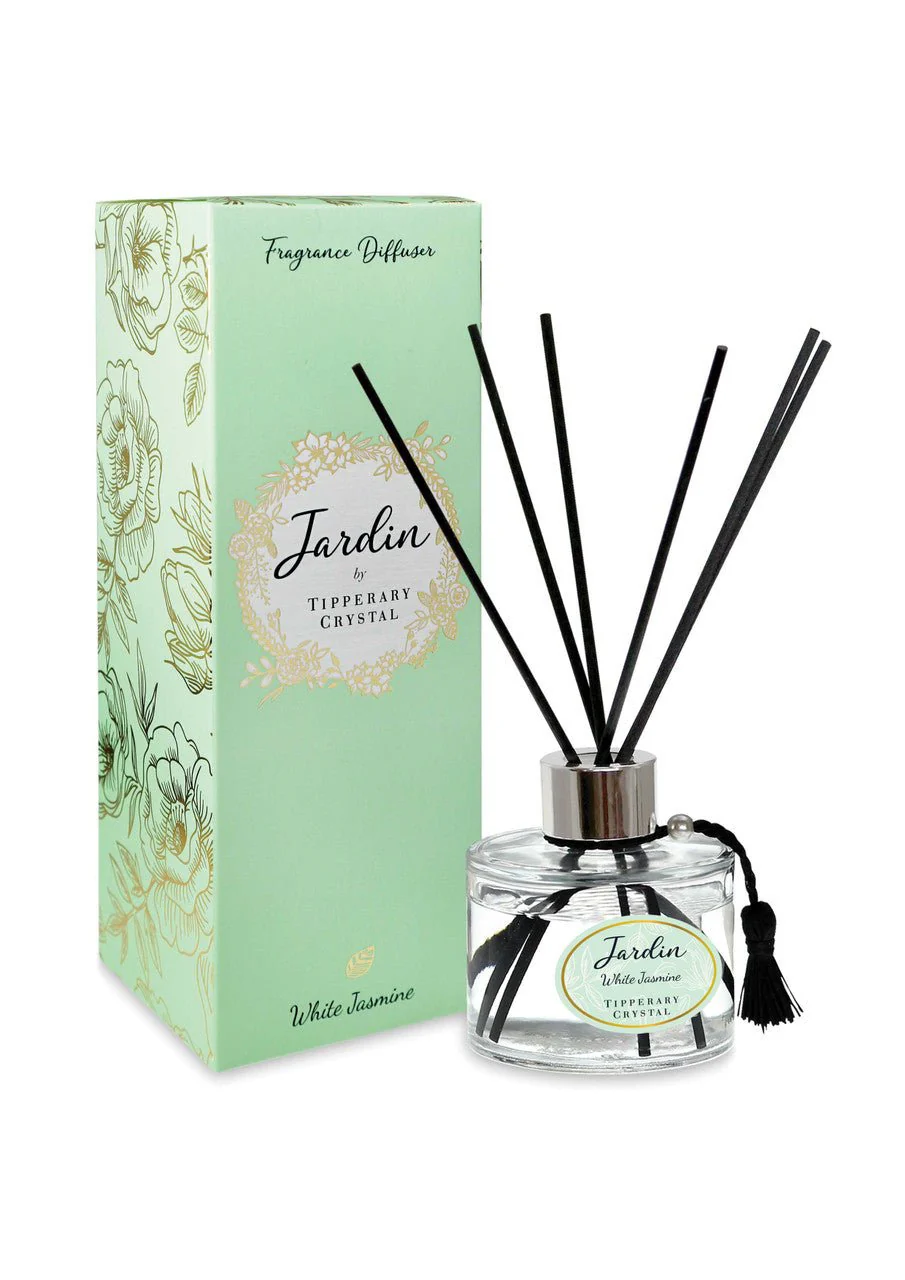TIPPERARY CRYSTAL White Jasmine Jardin Collection Diffuser