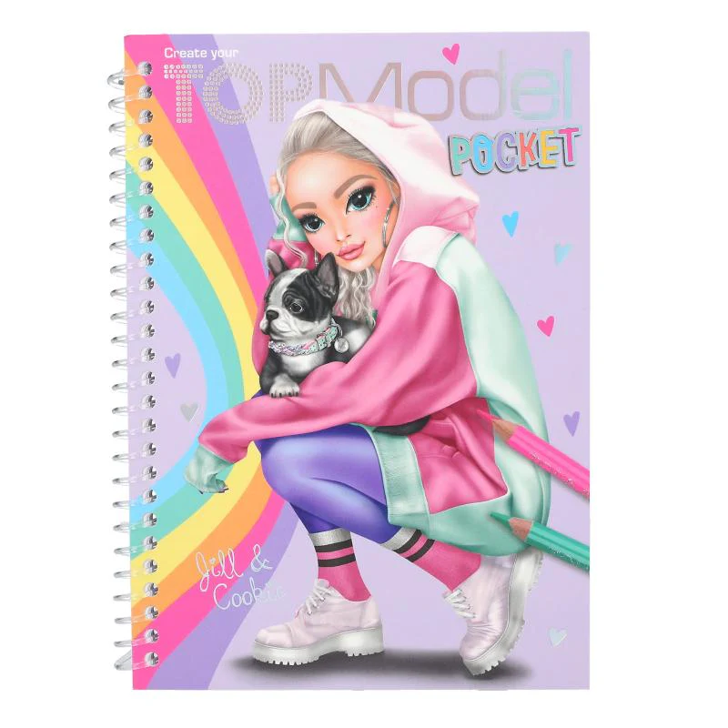 Topmodel Pocket Colouring Book