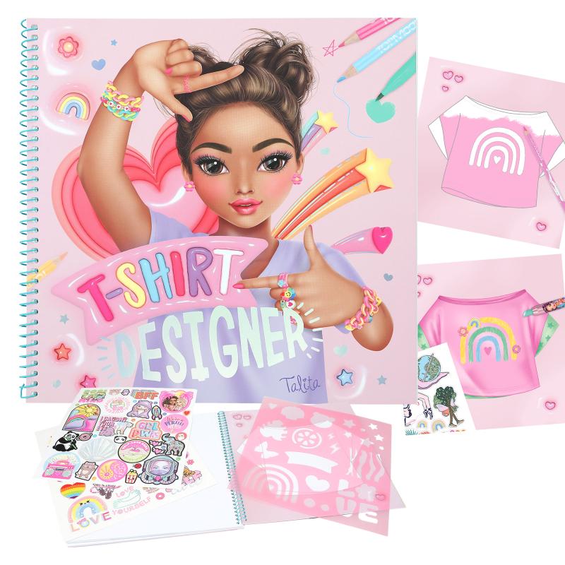 Topmodel T-shirt Designer Colouring & Sticker Book