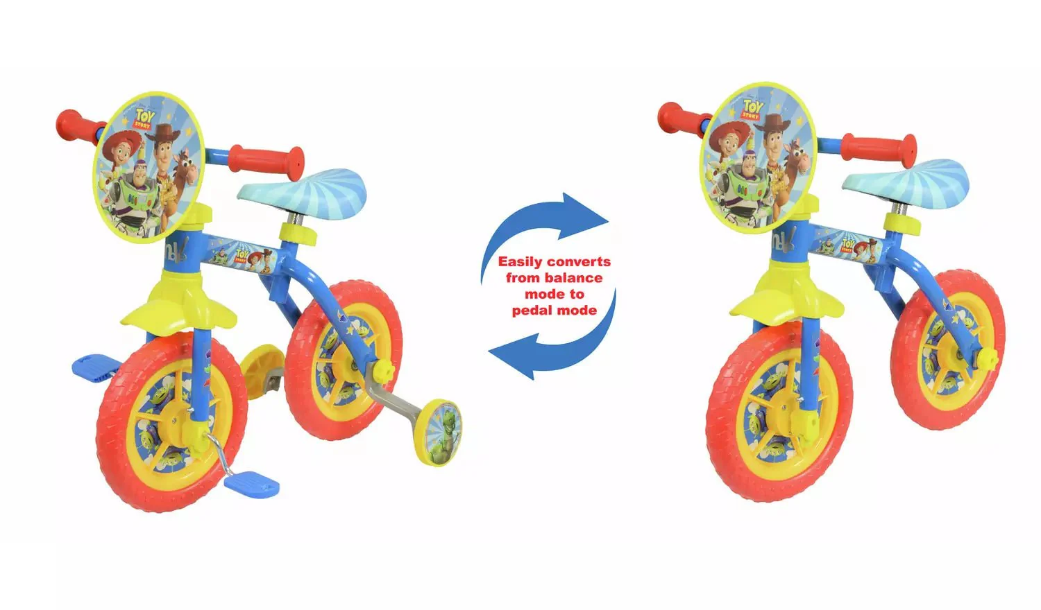Toy Story 10" 2 in 1 Training Bike - Image 2