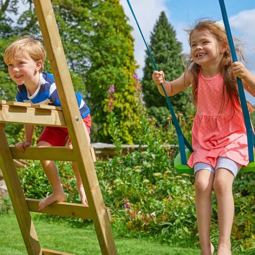 TP Forest Multiplay Single Wooden Swing & Slide Set - Image 7