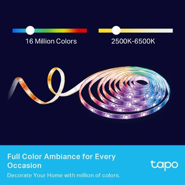 TP-Link Tapo L93010 Smart Wi-Fi Light Strip, Multicolor 10M - Image 6