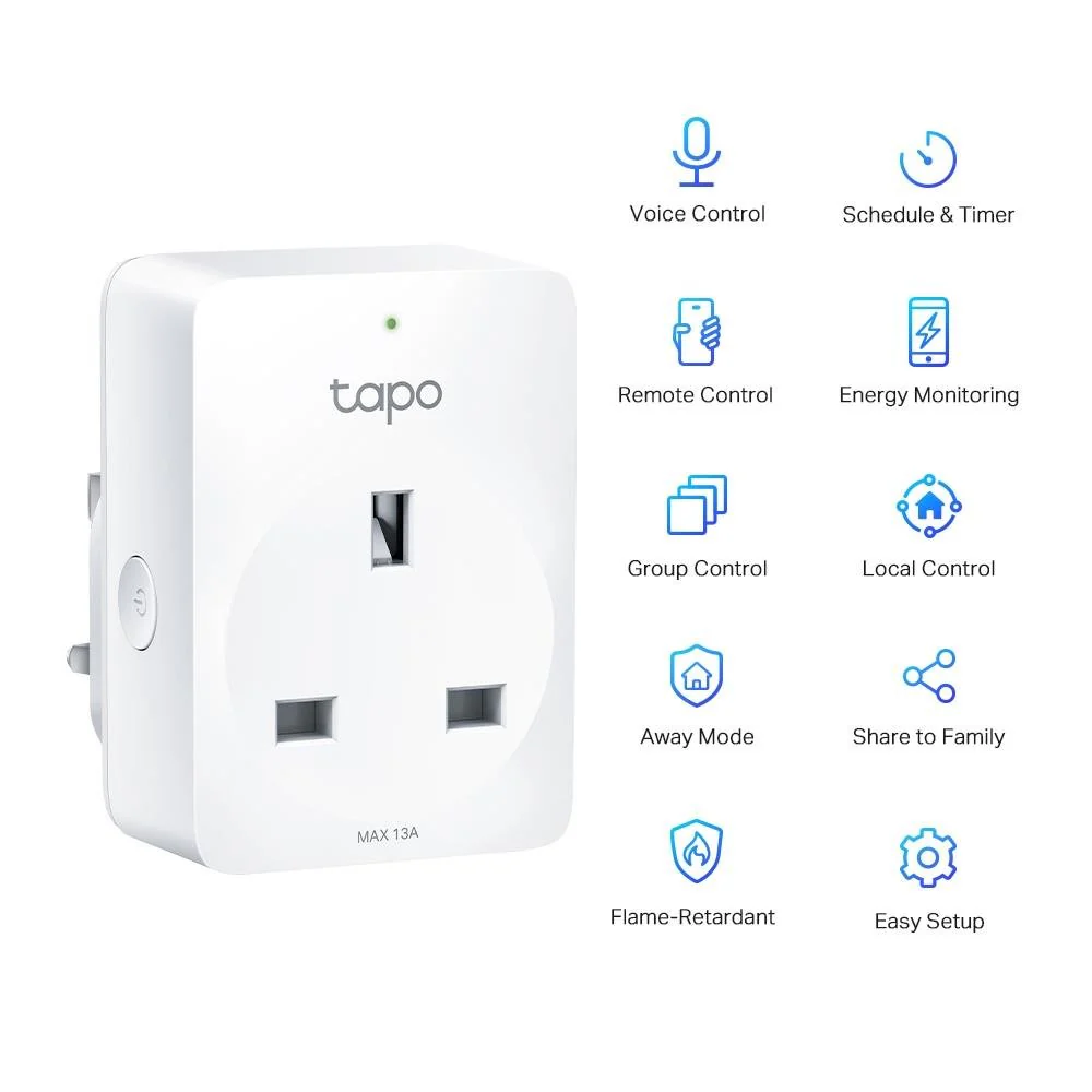 TP-Link TAPOP110 Mini Smart Wi-Fi Socket Plug With Energy Monitoring - Image 6