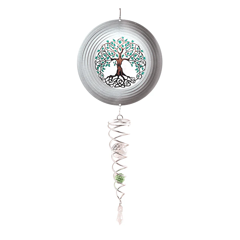 Tree Of Life Artist Crystal Tail Wind Spinner