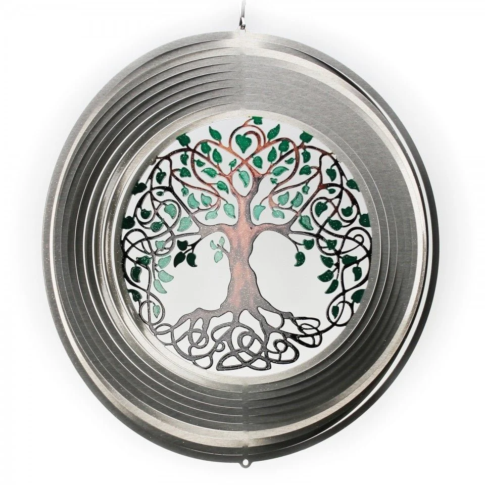Tree Of Life Silver Wind Spinner