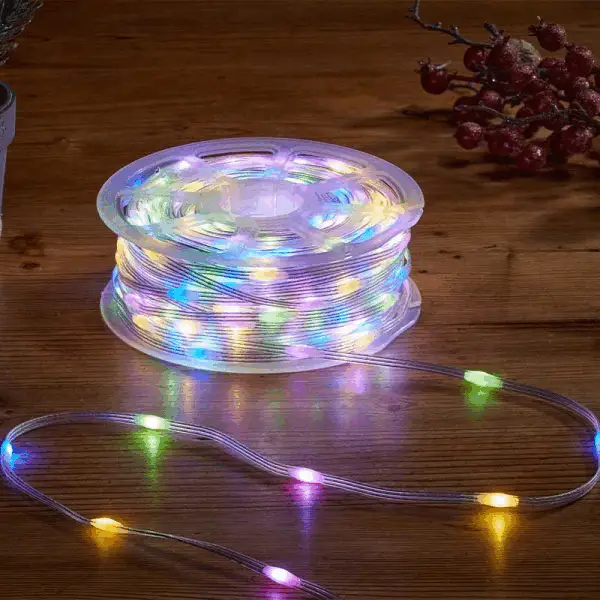 TwoTone String Lights 75mt - 1000 LEDs - Warm/Multi, Low Voltage