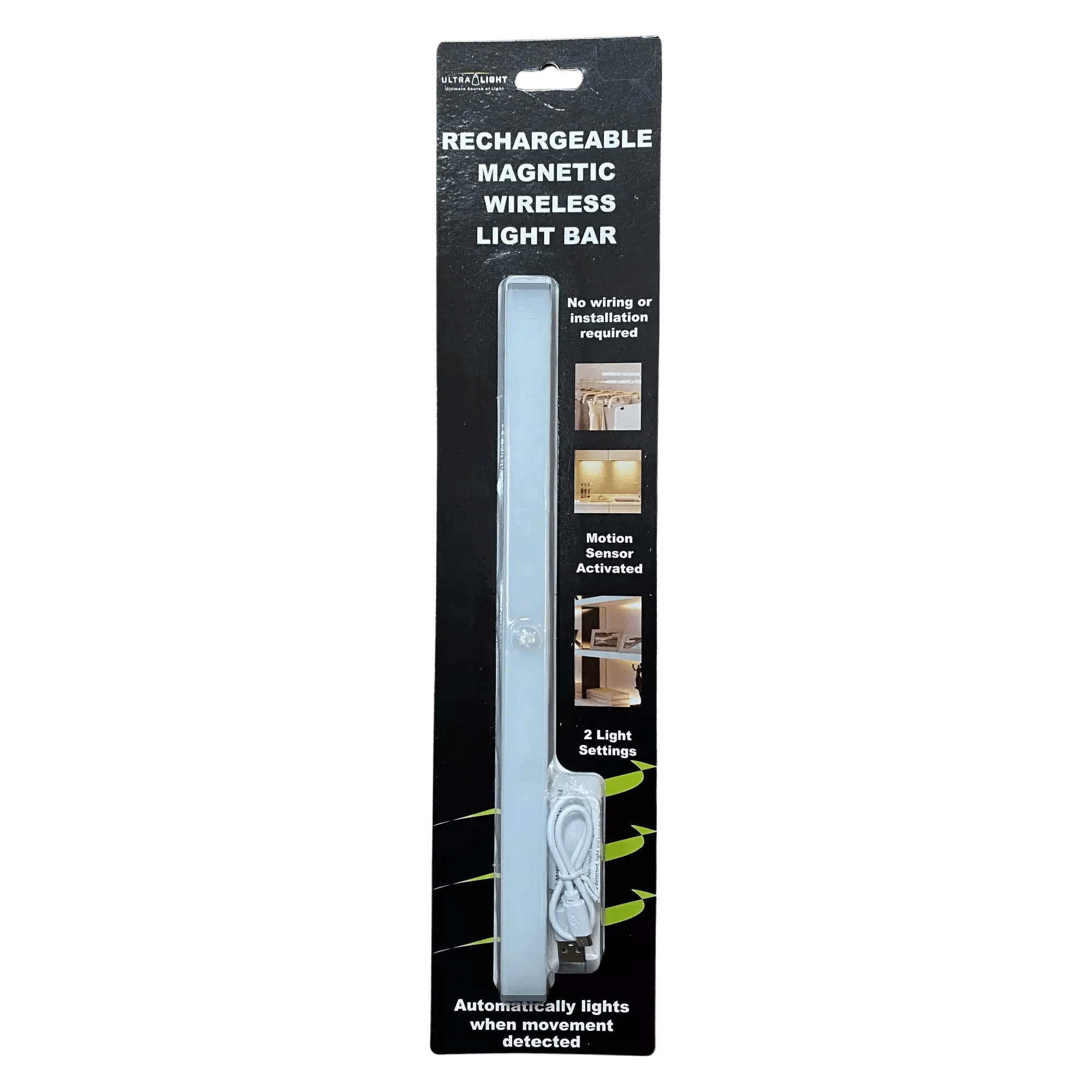 Ultralight LED Rechargeable Magnetic Wireless Light Bar