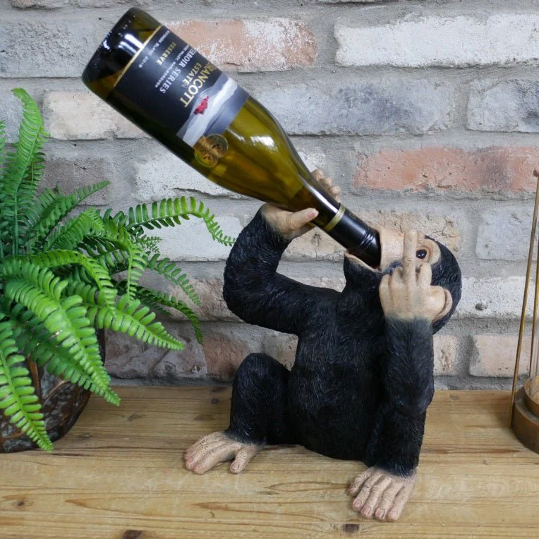 Up Yours Monkey Wine Holder 30cm