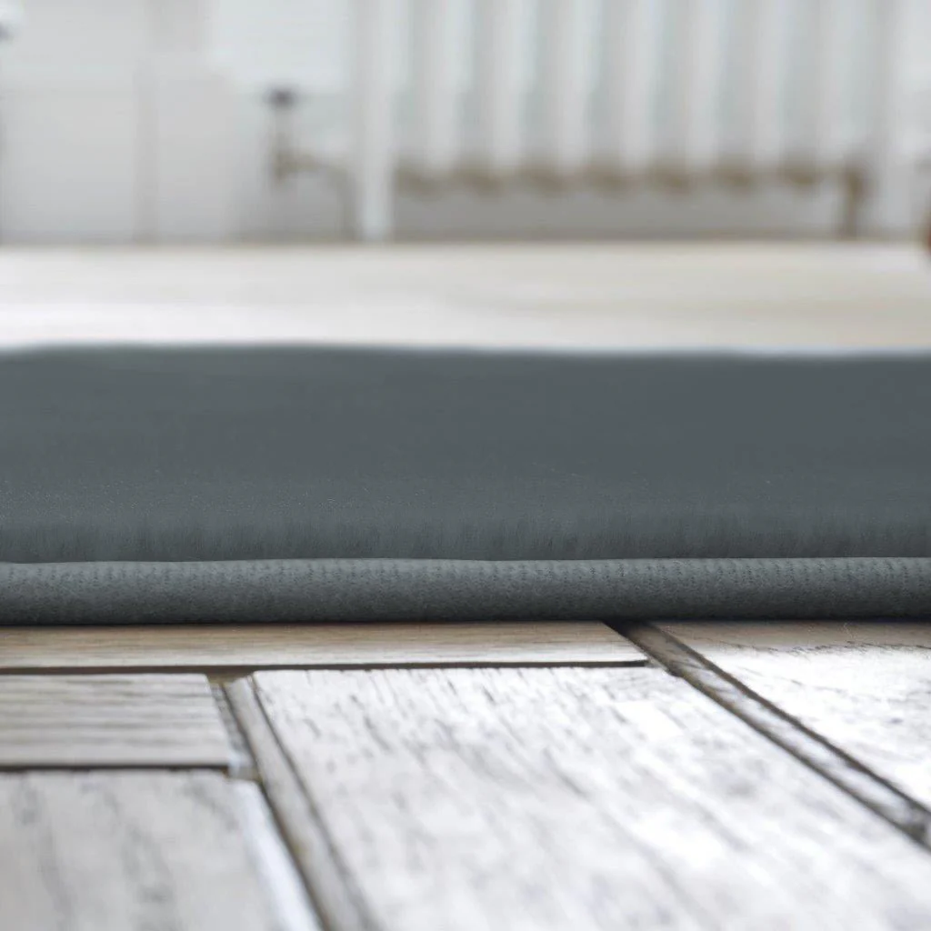 Velvet Touch Rug 60 x 110cm Charcoal - Image 3