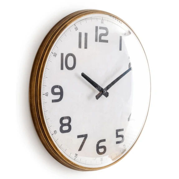 Vintage Station Wall Clock with Convex Glass - Image 2
