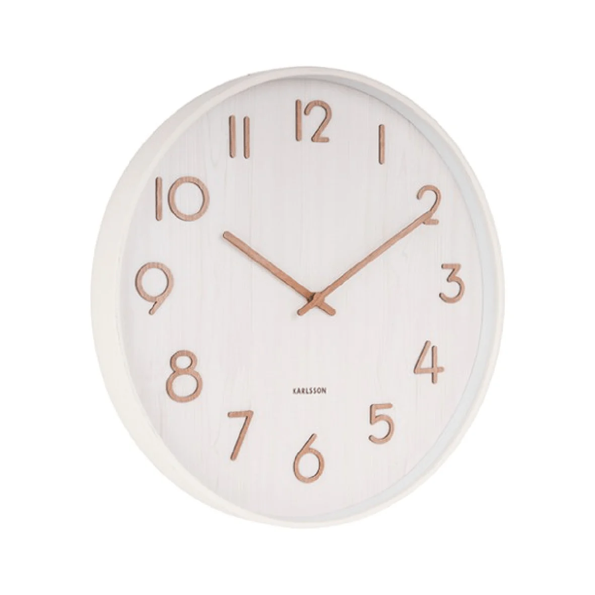 Wall Clock Pure Medium White Basswood - Image 2
