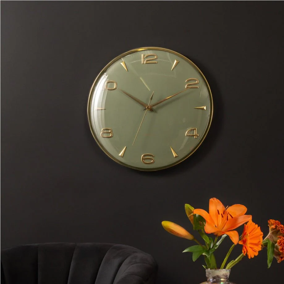 Wall Clock Sienna Glow Jungle Green - Image 3