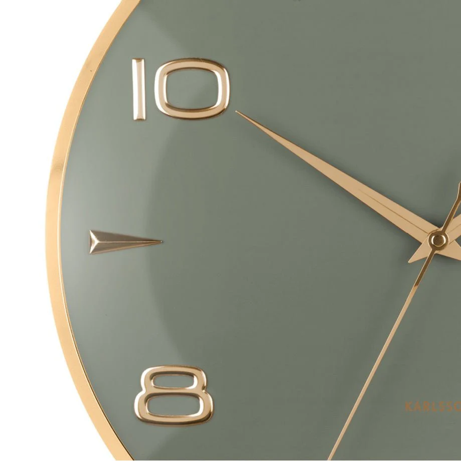Wall Clock Sienna Glow Jungle Green - Image 4