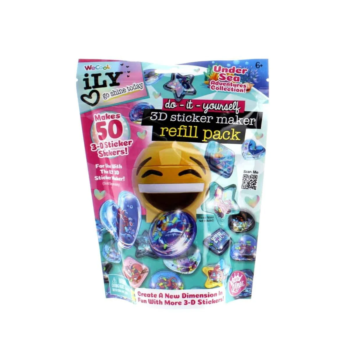 WeCool Do-it-yourself 3D Sticker Refill Pack - Undersea Adventures