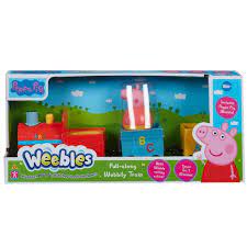 Weebles Peppas Pull Along Wobbly Train