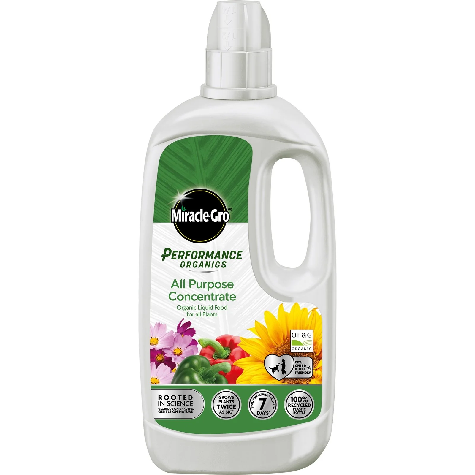 Miracle Gro 1L All Purpose Liquid Plant Food Conc Performance Organics