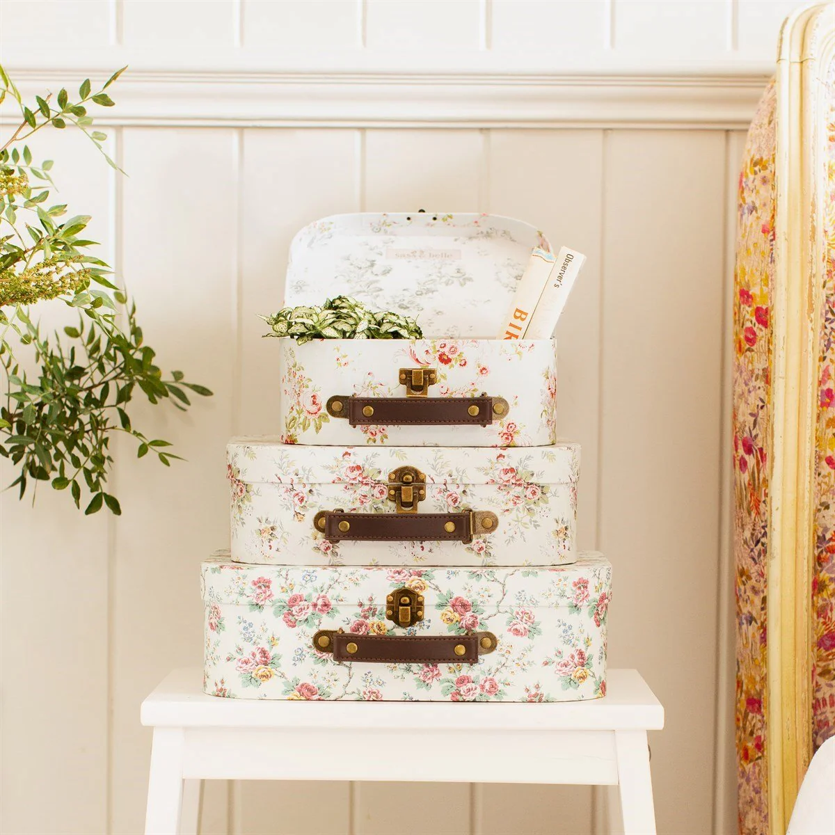 Wild Rose Mini Suitcases - Set Of 3