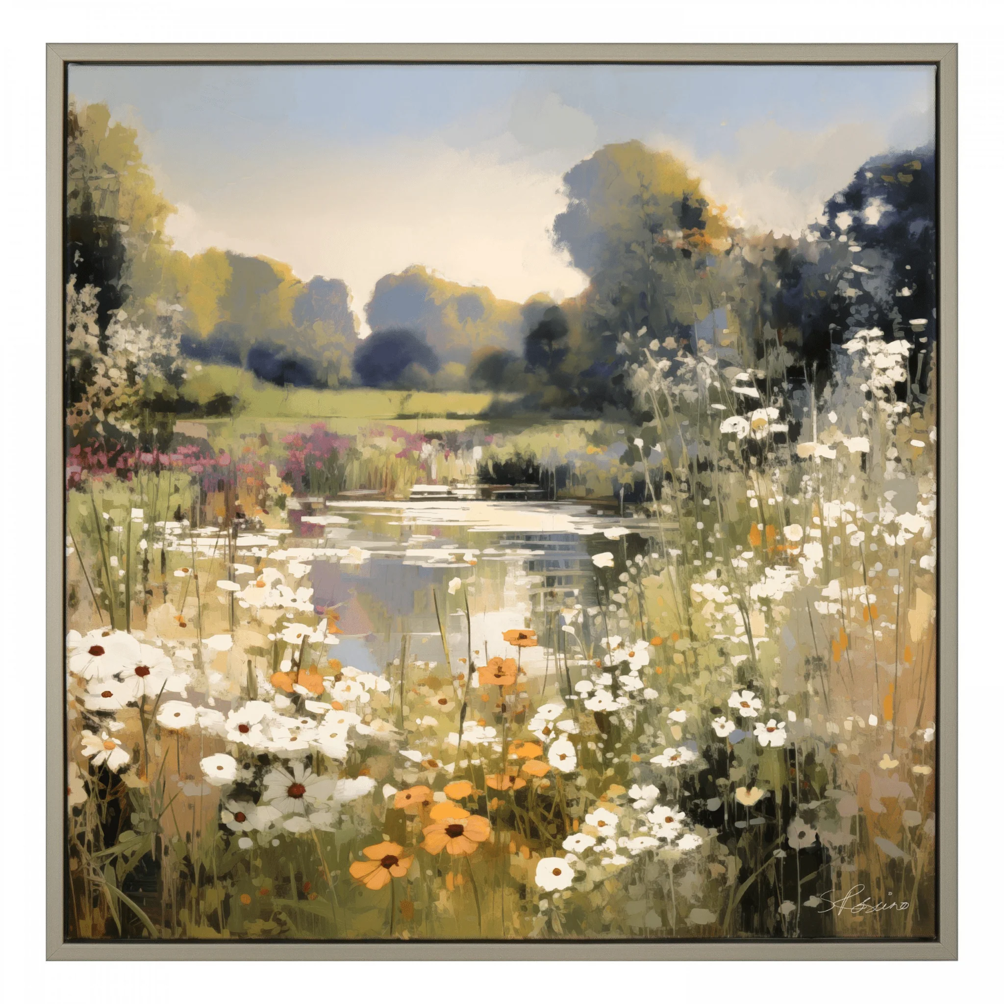 Wildflower Reflections Framed Wall Art