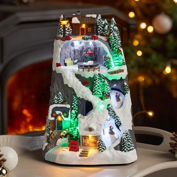 Winter SkiScene Battery Operated