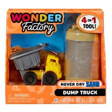 Wonder Factory Never Dry Sand Construction Trucks Assorted Styles