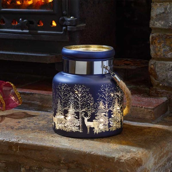 Wonderland Lantern 20cm - Sapphire