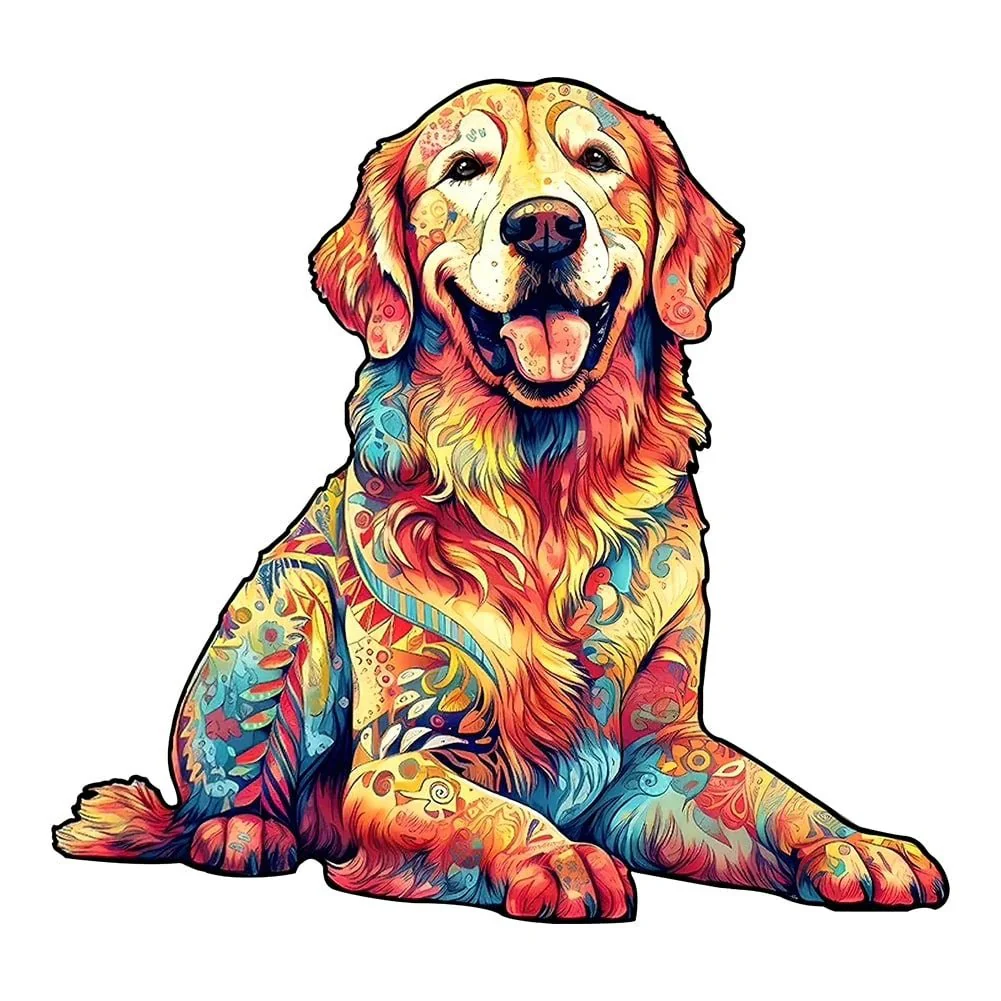 Wooden Puzzle 300pcs - Golden Retriever