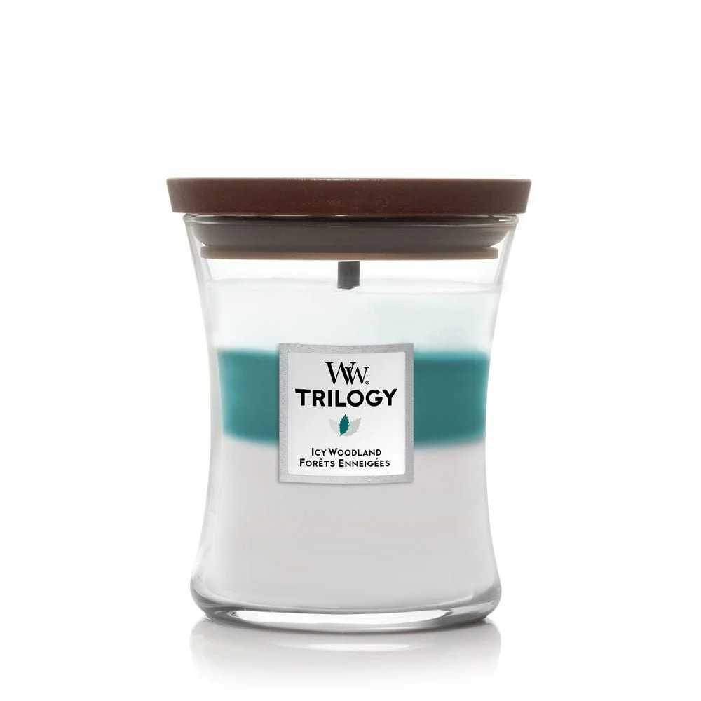 WoodWick Scented Candle Medium Icy Woodland Trilogy