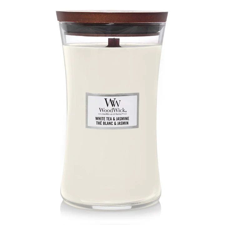 WoodWick White Tea & Jasmine Large Candle