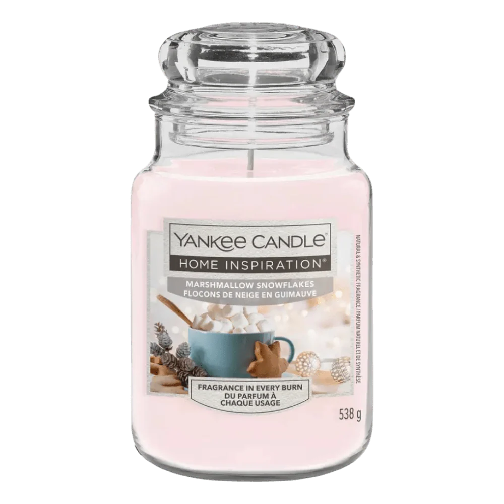 Yankee Candle Home Inspiration Large Jar Candle – Marshmallow Snowflakes