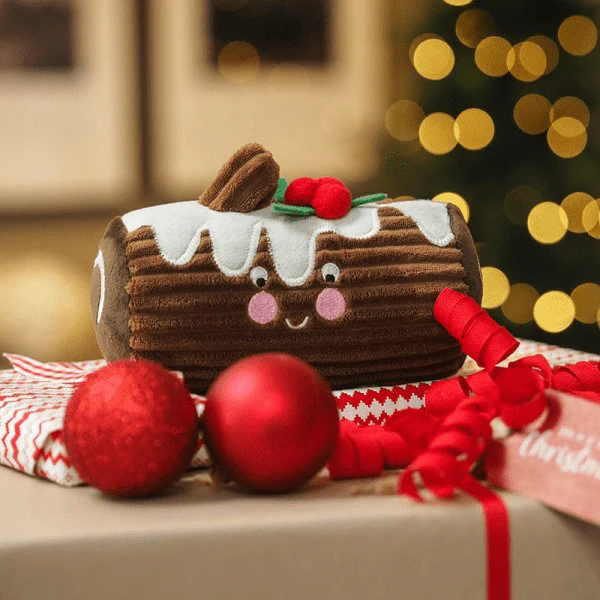 Yule PlayLog Plush Dog Toy