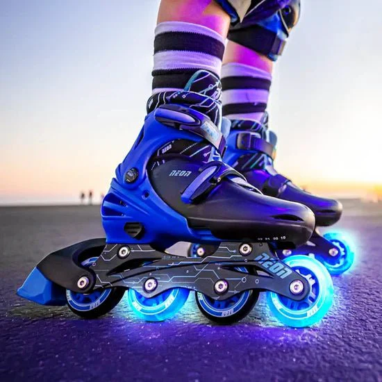 Yvolution Neon Combo Skates Blue (UK 2-5) - Image 3